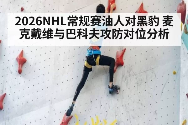 2026NHL常规赛油人对黑豹 麦克戴维与巴科夫攻防对位分析
